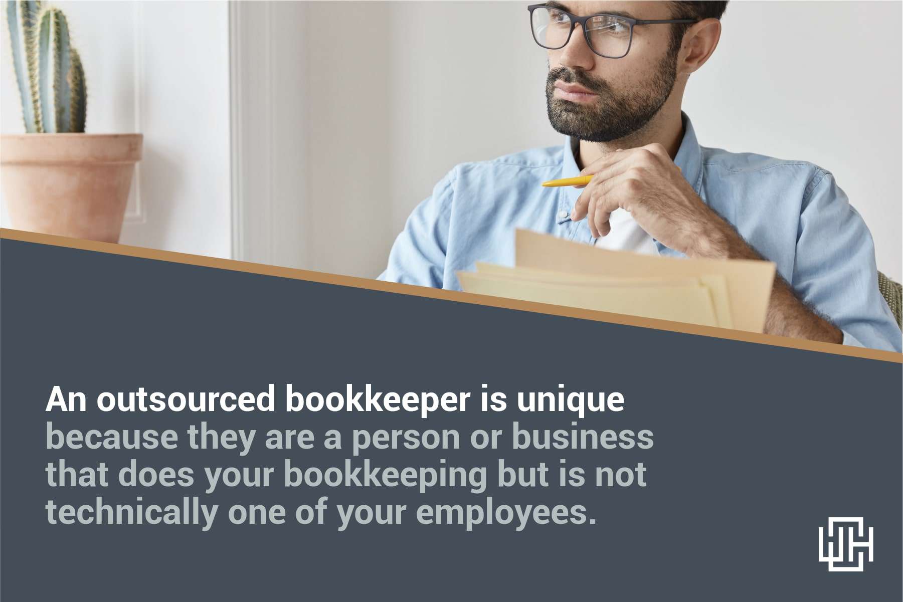 an outsourced bookkeeper is not one of your employees